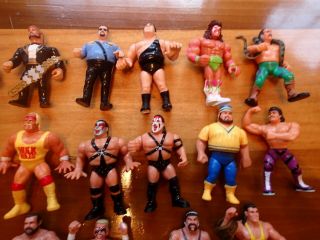 Rare Vintage WWF and WCW Wrestling Figures 1990 3