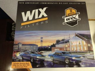 Wix Filters 70th Anniversary Die - Cast Collector Set 1970 And 2009 Challenger R/t