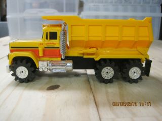 Schaper Stomper Mack Dump Truck Heavy Hauler Semi - Yellow