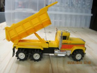 SCHAPER STOMPER MACK Dump Truck heavy hauler semi - yellow 4