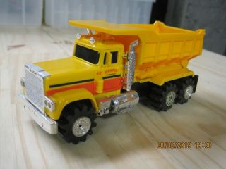SCHAPER STOMPER MACK Dump Truck heavy hauler semi - yellow 6