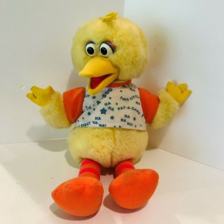 Sesame Street Playtime Big Bird Vtg 90s Stuffed Animal Plush Talking Toy