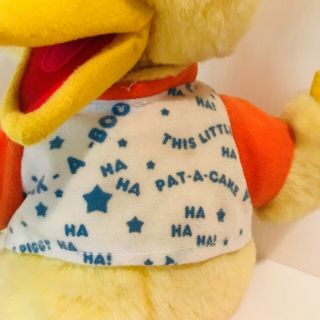 Sesame Street Playtime Big Bird Vtg 90s Stuffed Animal Plush Talking Toy 3