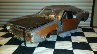 1/18 Scale Diecast Custom Ertl 1970 Dodge Charger R/t " Barn Find "