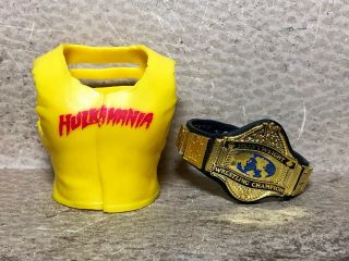 Wwe Mattel Elite Defining Moments Hulk Hogan Entrance Shirt & Championship Belt