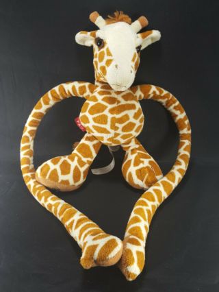 Geoffrey Toys R Us Expandable Giraffe Plush Stuffed Fao Schwarz Pull A Leg Arm
