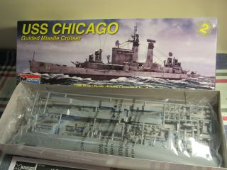 Monogram 1:500 Uss Chicago Guided Missile Cruiser 85 - 3012