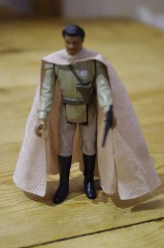 Star Wars Rotj Lando Calrissian General Pilot Ewok Figure Vintage Last 17