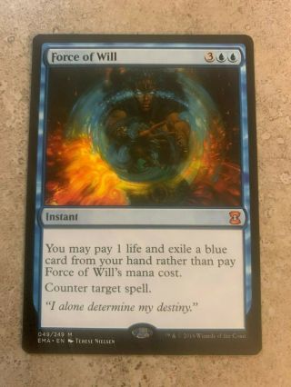 1x Force Of Will - Eternal Masters Nm (mtg)
