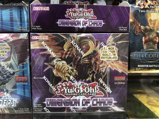 Yu - Gi - Oh Dimension Of Chaos 1st Edition Booster Box Konami Factory Shohen