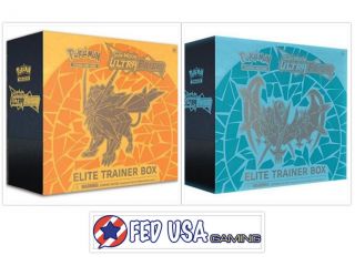 Pokemon Tcg Ultra Prism Elite Trainer Box Dusk Mane & Dawn Wings Necrozma Bundle