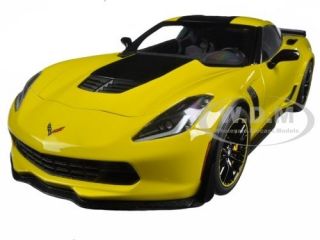 Boxdented 2016 Chevrolet Corvette C7 Z06 C7r Racing Yellow 1/18 By Autoart 71260