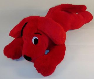 Scholastic Clifford The Big Red Dog Lying Down Stuffed Animal