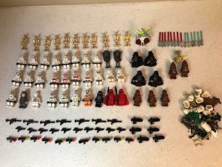 50,  Lego Star Wars Figures With Weapons,  Droid Parts And Accessories