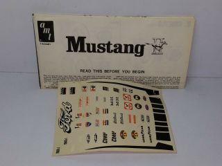 1/25 AMT 1975 FORD MUSTANG II UNSEALED MODEL KIT 6