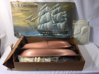 2 Kits 1965/66 Revell Ship Model Uss Constitution " Old Ironsides " H - 398:1500 3ft