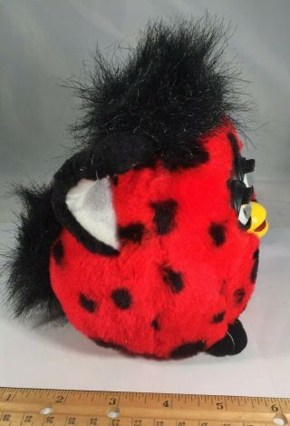 Tiger Furby Stuffed Toy Red With Black Dots 1999 Nanco With Tags 4