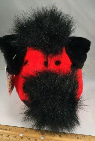 Tiger Furby Stuffed Toy Red With Black Dots 1999 Nanco With Tags 5