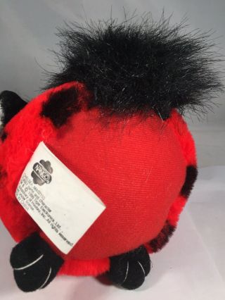 Tiger Furby Stuffed Toy Red With Black Dots 1999 Nanco With Tags 6