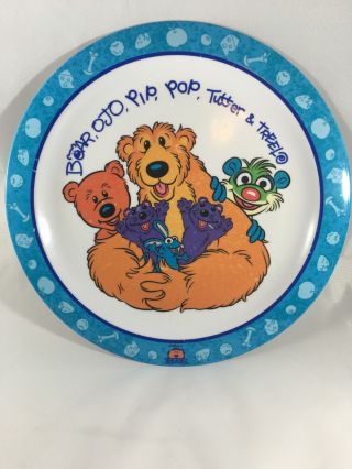 Jim Hensons Bear In The Big Blue House Melamine Ware Dinner Plate Ojo Pip Pop