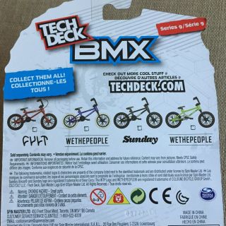 Tech Deck BMX WETHEPEOPLE FINGER BIKES Series 9 SUNDAY Flick Tricks Purple 3