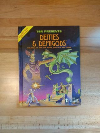 Advanced Dungeons And Dragons Deities & Demigods 1980 Tsr Game Book A D&d 128 Pg