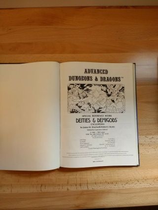 Advanced Dungeons and Dragons Deities & Demigods 1980 TSR game book A D&D 128 pg 7