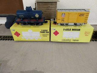 Aristo - Craft G Scale 4 Boxcars,  Tanker & Caboose
