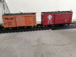 ARISTO - CRAFT G SCALE 4 BOXCARS,  TANKER & CABOOSE 4