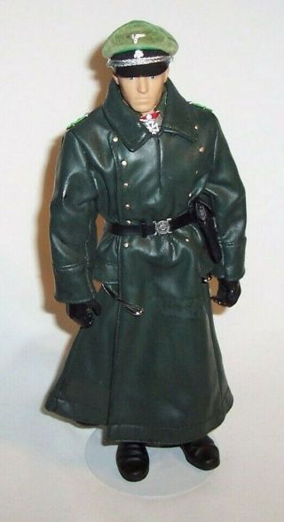 Custom Kitbash World War Ii German Elite Division Officer Leather Overcoat 1:6th