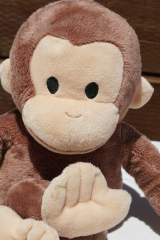 Kohls Cares Curious George Brown Monkey Stuffed Plush Baby Lovey 16 " B - 2