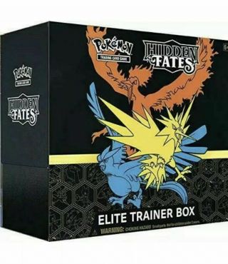 Pokemon Tcg Hidden Fates Elite Trainer Box Factory Ships 9/20