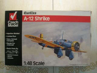 Czech Model 1/48 Curtiss A - 12 Shrike W/rsin Parts 4813