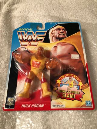 Hulk Hogan - 1990 Wwf / Wwe Hasbro Gorilla Press Slam Action Figure