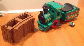 Peg Perego Santa Fe Ride On Battery Operated Train W/tracks Complete Great