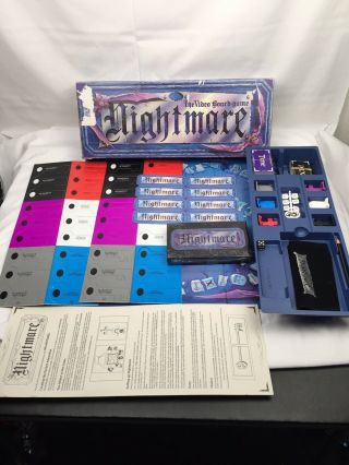 Nightmare The Video Board Game Vhs 1991 Chieftain Games - Complete,  Mostly