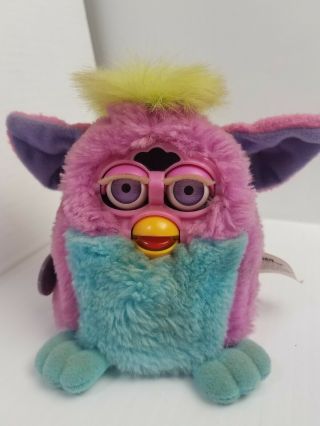 Vintage 1999 Furby Babies Pink and blue Tiger Electronics 2