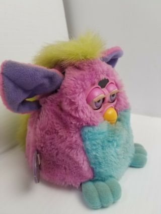 Vintage 1999 Furby Babies Pink and blue Tiger Electronics 4