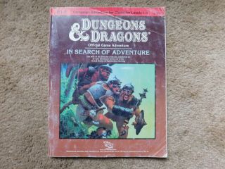 Dungeons And Dragons B1 - 9 In Search Of Adventure Tsr 9190 Complete 1987