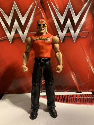 Wwe Hollywood Hulk Hogan Mattel Action Figure Wrestling Series Nwo With Glasses