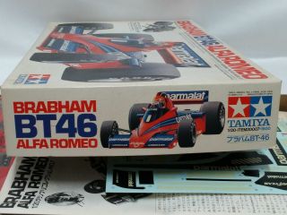 TAMIYA 1/20 BRABHAM BT46 ALFA ROMEO Model Kit 20007 Niki Lauda Nelson Piquet 2 5
