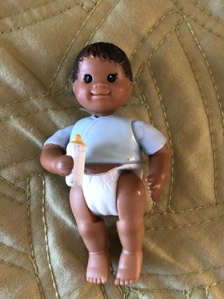 Fisher Price Loving Family Dollhouse African American Blue Baby Boy Doll