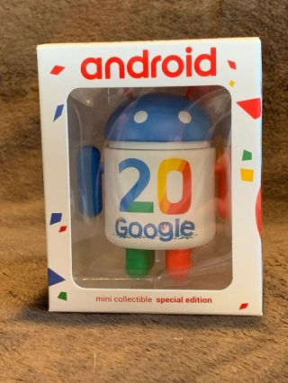 Android Mini Collectible Figure - Google Edition Ge - " 20 Years Of Google "