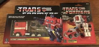 Transformers Optimus Prime G1 2018 Walmart Exclusive With Autobot Swerve Reissue