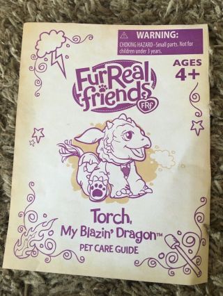 Fur Real Friend Torch my blazin dragon from Hasbro 5