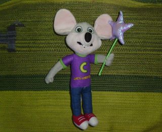 Chuck E Cheese Plush Mouse Doll Stuffed Animal Soft Toy Let 