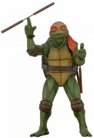 Teenage Mutant Ninja Turtles Michelangelo 1/4 Scale 1990 Movie Figure Neca