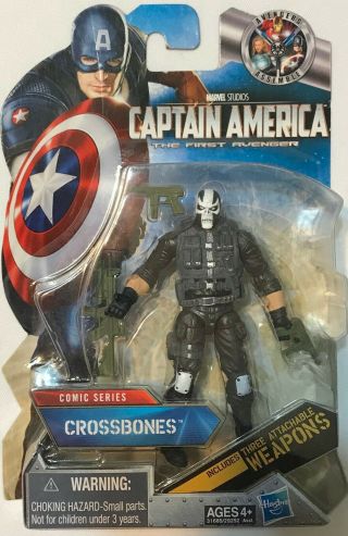 Hasbro Captain America The First Avenger Comic Series Crossbones 3.  75 " Figure