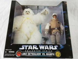 Star Wars Collector Series Luke Skywalker Hoth Vs.  Wampa 12 " Kenner 1997 Empire