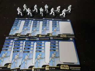 Wotc Star Wars Stormtroopers Painted X45,  Heavy X5,  W/cards